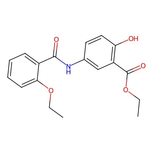 Ethyl 5-[(2-ethoxybenzoyl)amino]-2-hydroxybenzoate structure