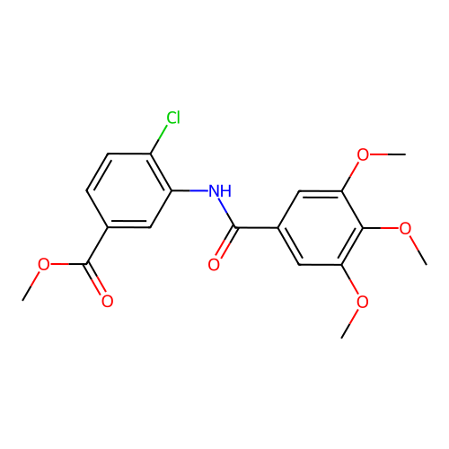 Methyl 4-chloro-3-[(3,4,5-trimethoxybenzoyl)amino]benzoate structure
