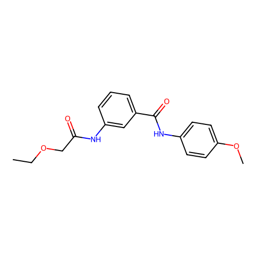 3-[(ethoxyacetyl)amino]-N-(4-methoxyphenyl)benzamide structure