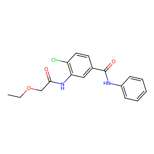 4-chloro-3-[(ethoxyacetyl)amino]-N-phenylbenzamide structure