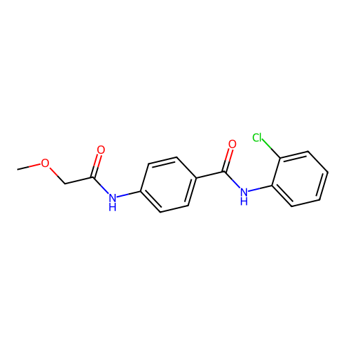 N-(2-chlorophenyl)-4-[(methoxyacetyl)amino]benzamide structure