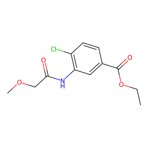Ethyl 4-chloro-3-[(methoxyacetyl)amino]benzoate structure