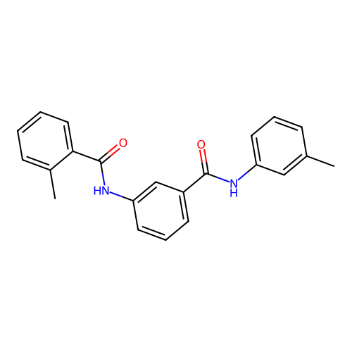 2-methyl-N-[3-(3-toluidinocarbonyl)phenyl]benzamide structure