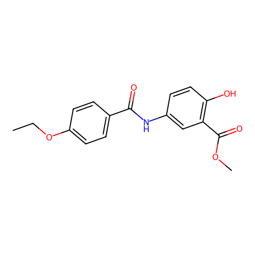 Methyl 5-[(4-ethoxybenzoyl)amino]-2-hydroxybenzoate structure