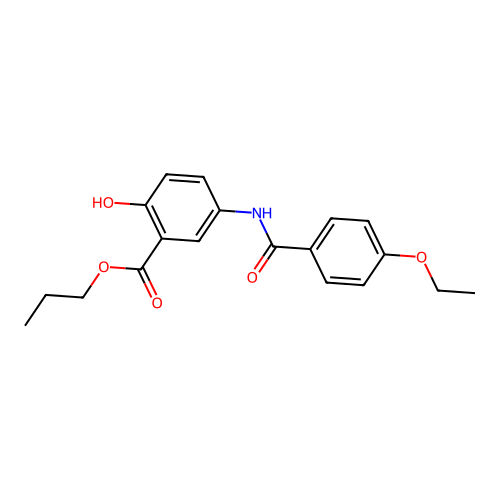 Propyl 5-[(4-ethoxybenzoyl)amino]-2-hydroxybenzoate structure