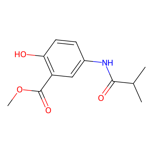 Methyl 2-hydroxy-5-(isobutyrylamino)benzoate structure