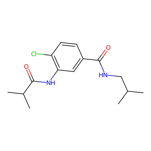 4-chloro-N-isobutyl-3-(isobutyrylamino)benzamide structure