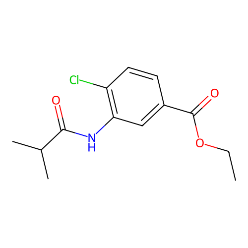 Ethyl 4-chloro-3-(isobutyrylamino)benzoate structure