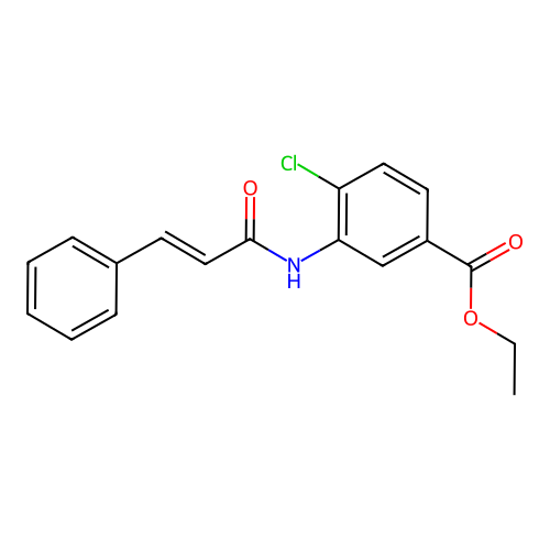 Ethyl 4-chloro-3-(3-phenylprop-2-enoylamino)benzoate structure