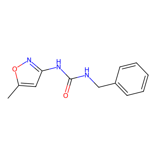 1-Benzyl-3-(5-methylisoxazol-3-yl)urea structure