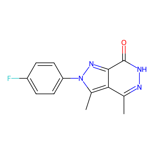 2-(4-fluorophenyl)-3,4-dimethyl-2H-pyrazolo[3,4-d]pyridazin-7-ol structure