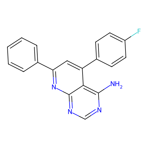 5-(4-Fluorophenyl)-7-phenylpyrido[2,3-d]pyrimidin-4-ylamine structure