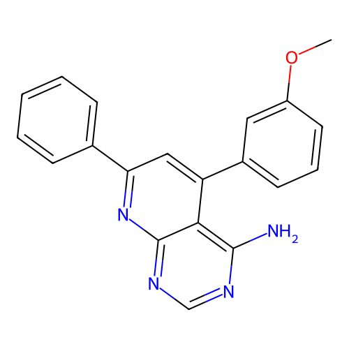 5-(3-Methoxyphenyl)-7-phenylpyrido[2,3-d]pyrimidin-4-ylamine structure