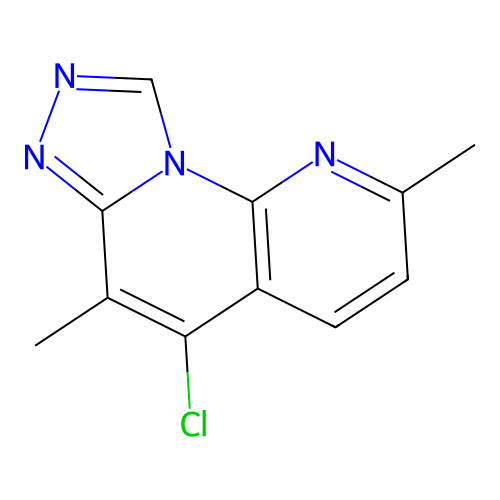 5-Chloro-2,6-dimethyl-[1,2,4]triazolo[4,3-a][1,8]naphthyridine structure