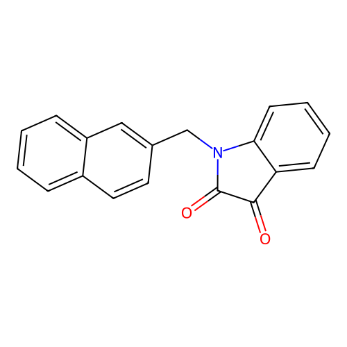 1-(Naphthalen-2-ylmethyl)indole-2,3-dione structure