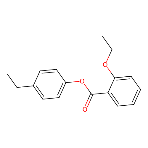 4-Ethylphenyl 2-ethoxybenzoate structure