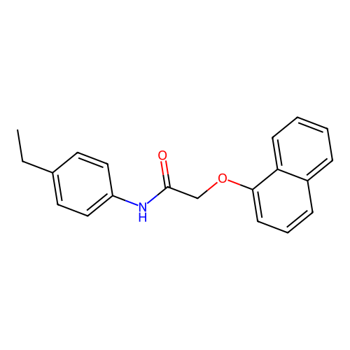N-(4-ethylphenyl)-2-(1-naphthyloxy)acetamide structure