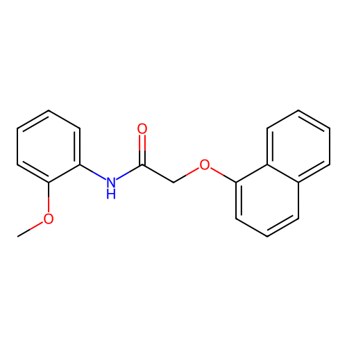N-(2-methoxyphenyl)-2-(1-naphthyloxy)acetamide structure