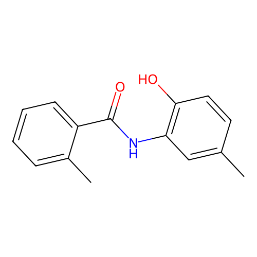 N-(2-hydroxy-5-methylphenyl)-2-methylbenzamide structure