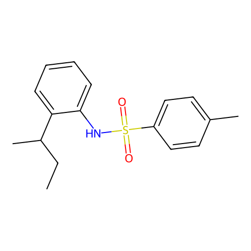 N-(2-sec-butylphenyl)-4-methylbenzenesulfonamide structure
