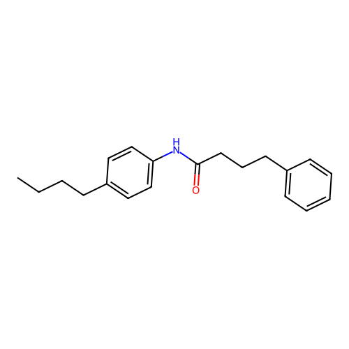N-(4-butylphenyl)-4-phenylbutanamide structure