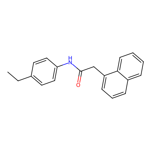N-(4-ethylphenyl)-2-(1-naphthyl)acetamide structure