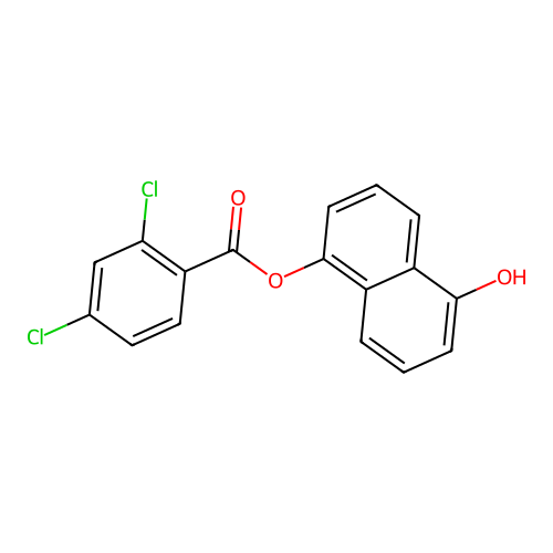 5-Hydroxy-1-naphthyl 2,4-dichlorobenzoate structure