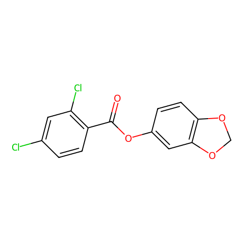 1,3-Benzodioxol-5-yl 2,4-dichlorobenzoate structure
