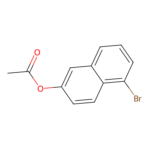 5-Bromo-2-naphthyl acetate structure