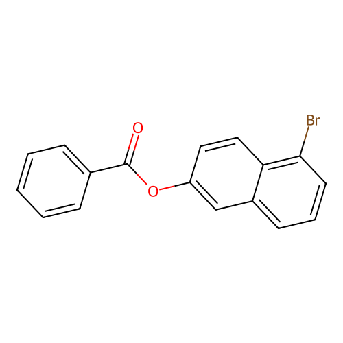 5-Bromo-2-naphthyl benzoate structure