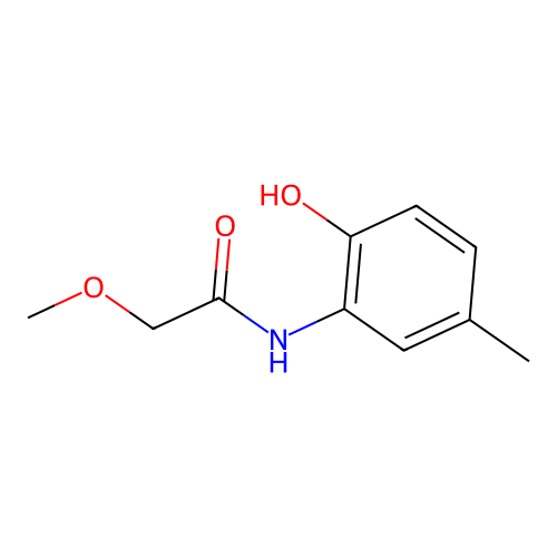 N-(2-hydroxy-5-methylphenyl)-2-methoxyacetamide structure