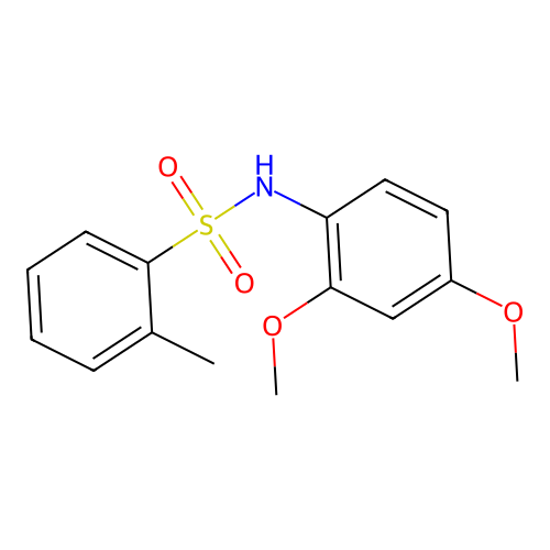N-(2,4-dimethoxyphenyl)-2-methylbenzenesulfonamide structure