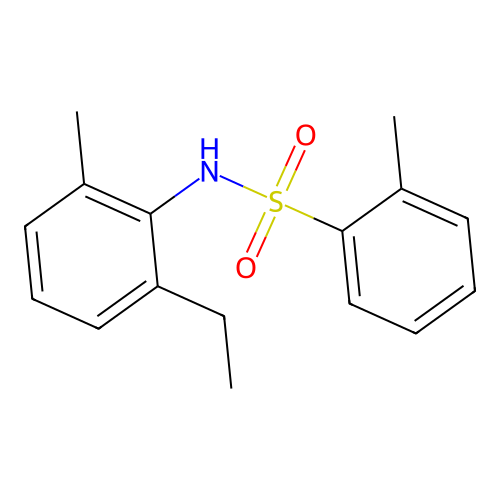 N-(2-ethyl-6-methylphenyl)-2-methylbenzenesulfonamide structure