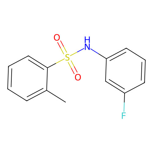 N-(3-fluorophenyl)-2-methylbenzenesulfonamide structure