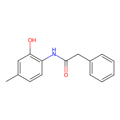 N-(2-hydroxy-4-methylphenyl)-2-phenylacetamide structure