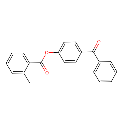 4-Benzoylphenyl 2-methylbenzoate structure