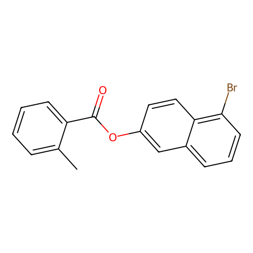 5-Bromo-2-naphthyl 2-methylbenzoate structure