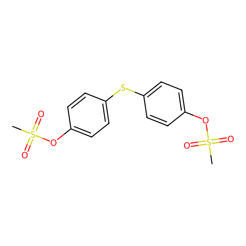 [4-(4-Methylsulfonyloxyphenyl)sulfanylphenyl] methanesulfonate structure