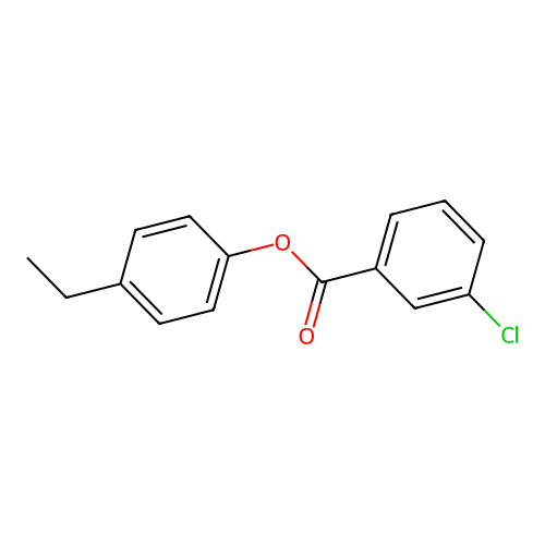 4-Ethylphenyl 3-chlorobenzoate structure