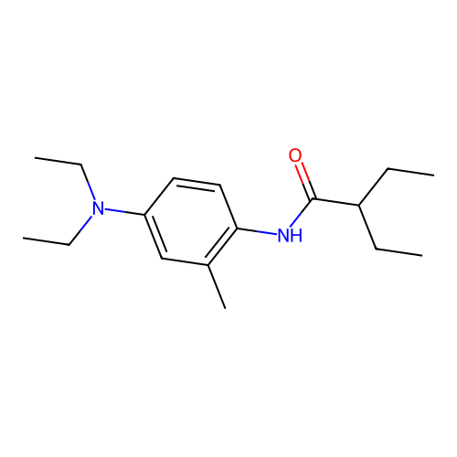 N-[4-(diethylamino)-2-methylphenyl]-2-ethylbutanamide structure
