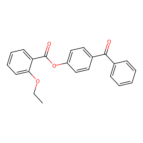 4-Benzoylphenyl 2-ethoxybenzoate structure