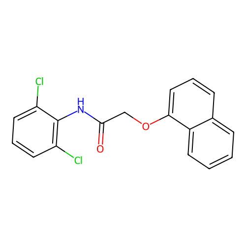 N-(2,6-dichlorophenyl)-2-(1-naphthyloxy)acetamide structure