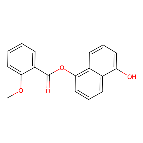 5-Hydroxy-1-naphthyl 2-methoxybenzoate structure