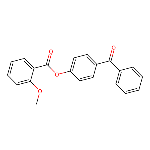 4-Benzoylphenyl 2-methoxybenzoate structure