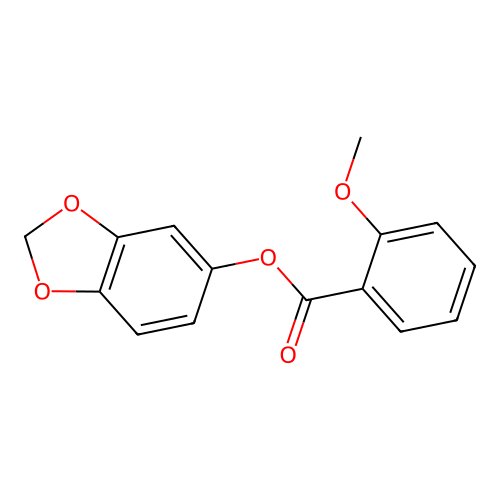 1,3-Benzodioxol-5-yl 2-methoxybenzoate structure