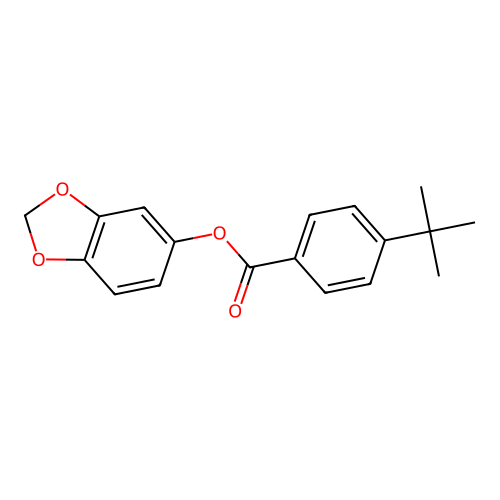 1,3-Benzodioxol-5-yl 4-tert-butylbenzoate structure