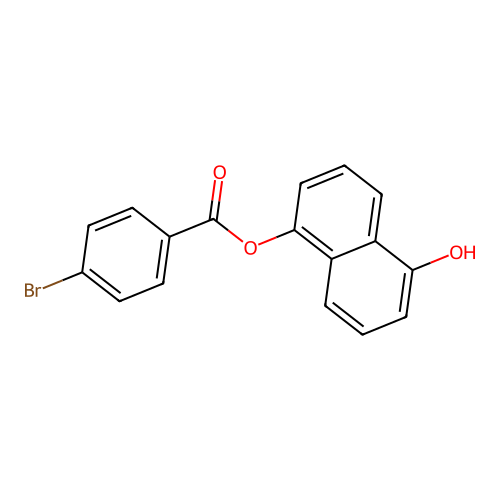 (5-Hydroxynaphthalen-1-yl) 4-bromobenzoate structure