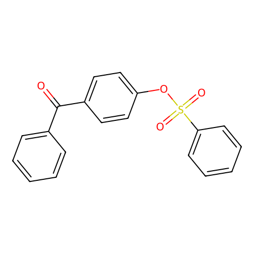 4-Benzoylphenyl benzenesulfonate structure
