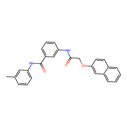 N-(3-methylphenyl)-3-{[(2-naphthyloxy)acetyl]amino}benzamide structure