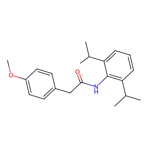 N-(2,6-diisopropylphenyl)-2-(4-methoxyphenyl)acetamide structure